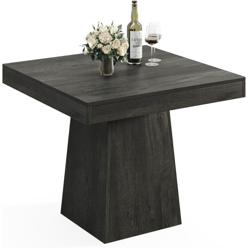 Tribesigns Tribesigns Dining Table for 4  80cm Square Kitchen Table , Grey