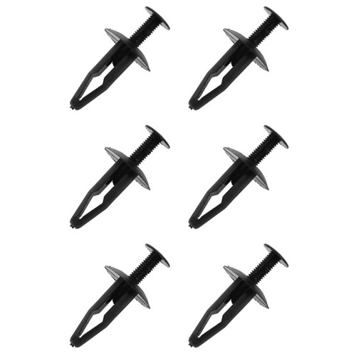 150Pcs Plastic Rivets Fastener Car Bumper Push Clips 32mm Long Black