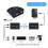 4x 100M 2  USB 2.0 Extender Via RJ45 Cat5e Cat6 Ethernet Network Cable for Webcam Camera Mouse Printer EU PLUG 9