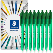 (Green, 8) STAEDTLER 4230 Retractable Ballpoint Pen Multi-Packs