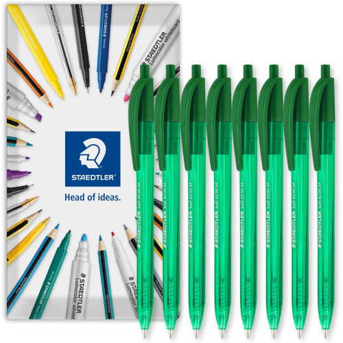 Staedtler (Green, 8) STAEDTLER 4230 Retractable Ballpoint Pen Multi-Packs