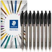 (Black, 8) STAEDTLER 4230 Retractable Ballpoint Pen Multi-Packs