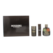 Missoni 3 Piece Gift Set: Eau de Parfum 100ml - Eau de Parfum 10ml - Deodorant Stick 75g
