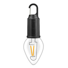 ZewnęTrzna Girlanda żAróWkowa LED z Haczykiem 400MAh żAróWka USB Typu C 3 Tryby Wodoodporna Latarnia Kempingowa WisząCa Lampa do Namiotu-T03