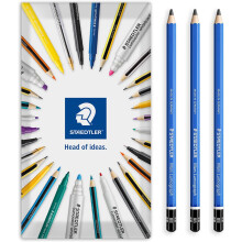 (8B) STAEDTLER 100 Lumograph Graphite Pencils Pack of 3