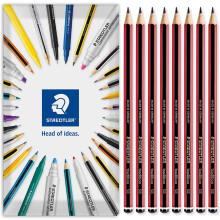 (5B) STAEDTLER 110 Tradition Sketching Pencils Pack of 8