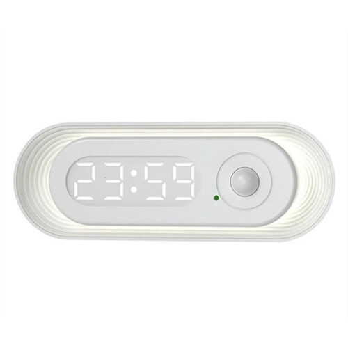 Motion Sensor Wall Clock Night Light Bathroom Study Night Light