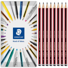 (B) STAEDTLER 110 Tradition Sketching Pencils Pack of 8