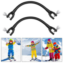Conector de Punta de Esquí de 2 Piezas Conector de Tabla de Snowboard Clip de Snowboard Conector de Soporte de Snowboard para Deportes Al Aire Libre,