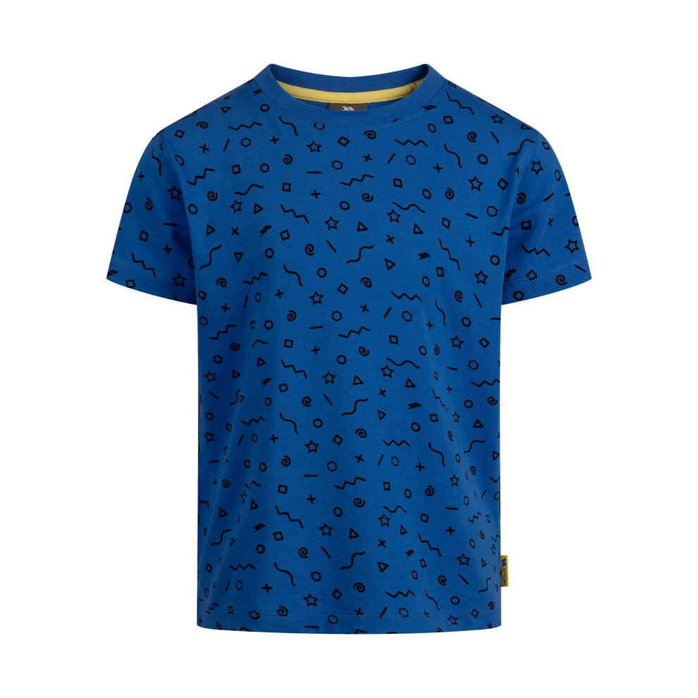 Trespass (7-8 Years, Blue) Boys Ellwood T-Shirt