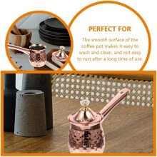 Turks Koffiezetapparaat Koperen Koffietheemaker Melkverwarmer Warme Chocolademaker Botersmeltpot 600 Ml Rose Goud