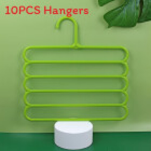 (Green)Modern Plastic 5layer Clothing And Accessories Organizer For Closet Storage