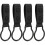 4 Pack Flashlight Ring Nylon Dual Snap Clip Flashlight Holder for Duty Belt Side Handle Carry Metal Ring Strap 2