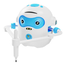 Dziecięca Zabawka Edukacyjna do Rysowania Robotów z Przewodnikiem Głosowym, 100 Kart Edukacyjnych, Automatyczna Maszyna do Szkicowania NFC, Biała