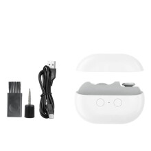 2-in-1 USB Rechargeable Electric Nails Clipper and Polisher with LED Light Automatic Manicure Tool for Adults & Children