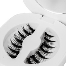 Soft Magnetic Eyelashes No Glue Needed Reusable Natural 3D Lashes Easy Apply Soft Magnetic Lashes for Eye Makeup B