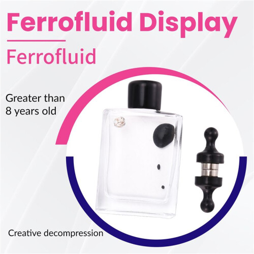 1Piece Puzzle Ferrofluid Magnetic Display / Ferrofluid in a Bottle