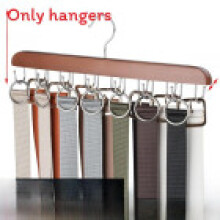 (Brown)Minimalist Wooden Tie Stand With Thick Material For Clothing And Organization Accessory