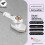 (White EU)Foldable Handheld Steamer With Quick Heating For Travel And Home Use Garment 1