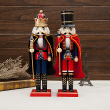38Cm NöTknäPpare Puppet Miniatyrer Julklappar Vardagsrumsbordsdekorationer Soldat