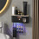 USB Rechargeable Toothbrush Disinfect Holder Automatic Toothpaste Dispenser Wall Mounted Toothbrush Storage Rack 4