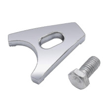 Chrome Steel Distributor Clamp with Screw for Chevy V8 V6 Engines 265-350, SBC BBC