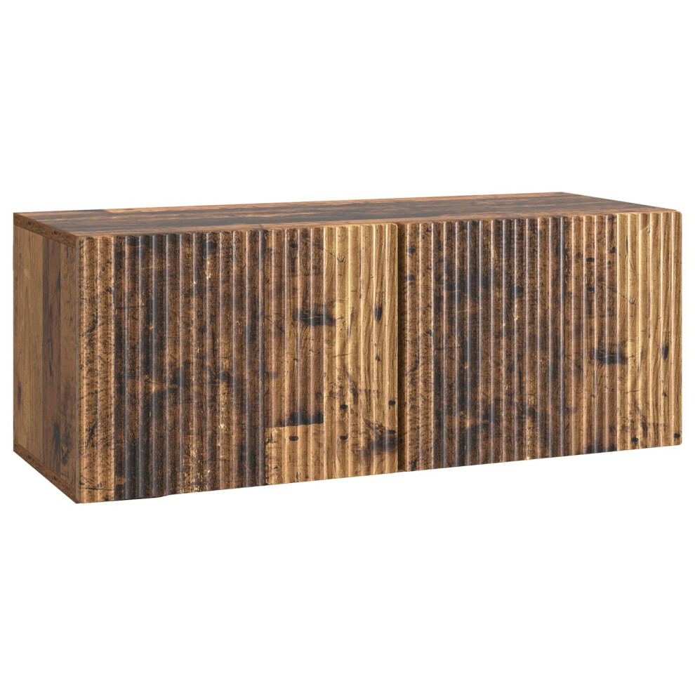 Vidaxl Wall-Mounted Tv Cabinet Wall-Mounted Old Wood 78.5 X 31 X 30 Cm