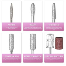 Electric Nail Drill Professional Manicure Machine Brushless Motor Nails Sander Set Nail Polisher Equipment US PLUG,D