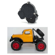Kit de Caixa de Caixa de Onda Média de Metal para Carro RC para FMS 1/24 FCX24 Xiaoqi Crusher para K5 Acessórios RC Preto