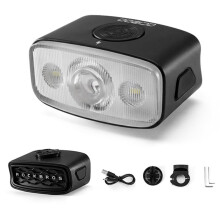 ROCKBROS Bicycle Front Light 1200LM Bike Headlight Waterproof Flashlight TYPE-C Charging MTB Road Cycling Lamp Black