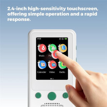 MP3 Player for Kids,2.4" Touch Screen MP3 Player with ,Portable Music Player W/Built-in HiFi Speakers and 8GB