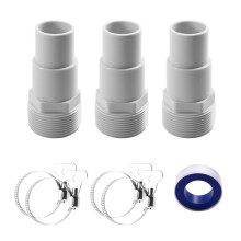 3pcs Universal Combo Pool Hose Adapter 1-1/4" or 1-1/2" Pool Hose Connector for SPX1091Z7 or SPX1091Z4