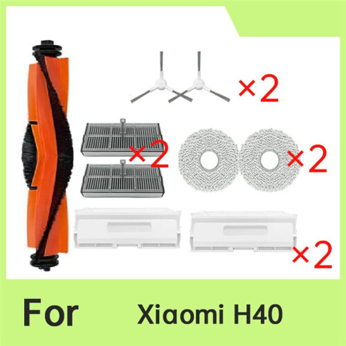 9 Pcs for  H40 Sweeping Machine Accessories Main Side Brush Mop Filter Dust Bags 1