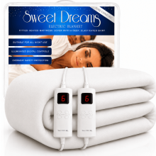 (Pure Comfort, King) Sweet Dreams Fitted Electric Blanket All Sizes