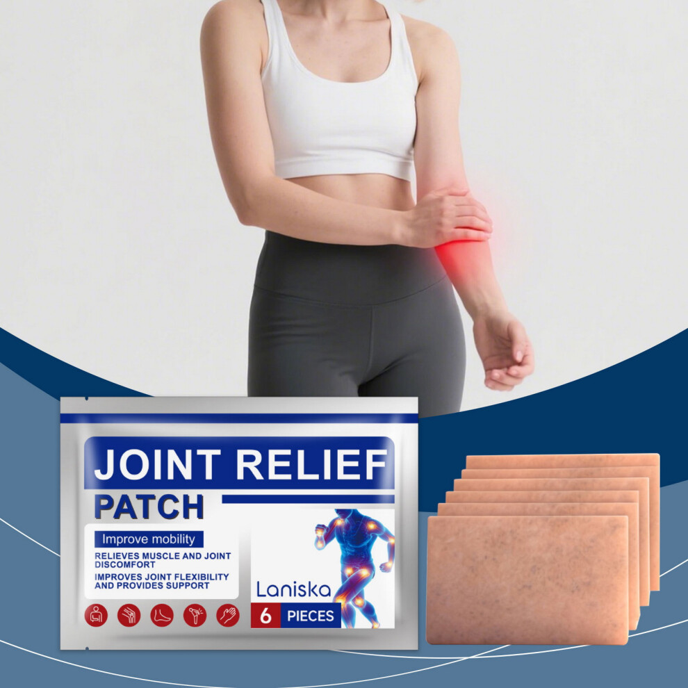 Hue-Grain 6Pcs Joint Pain Relief Patches, Skin-Friendly Massage