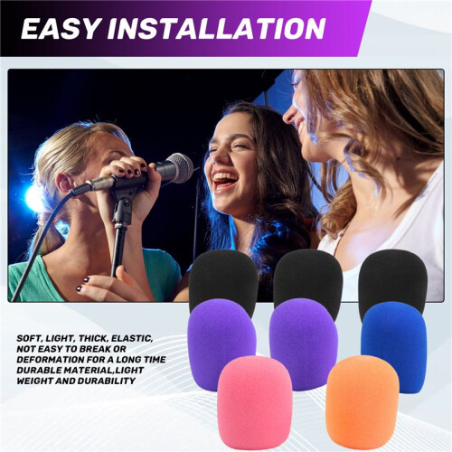 Handheld Microphone Protection Silicone Ring Anti Rolling Bottom Rod Sleeve Holder Microphone Covers Foam