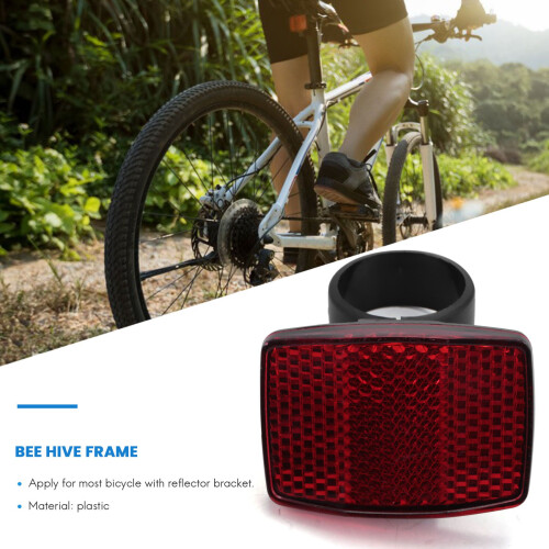 1 Pair Cycle Bicycle Bike Light Reflector Rear Front For Handlebar & Saddle Bar 2