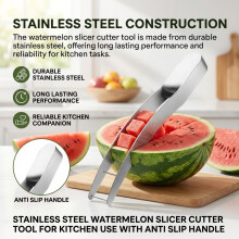 Stainless Steel Watermelon Slicer - Anti-Slip Handle