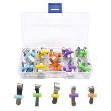 50pcs/Box Dental Orthodontic Forming Sheet Sectional Contoured Metal Matrices with Positioning for Adult/Children