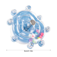 (Blue, 1pc) Budgie Spinning Wheel Toy for Bird Cage