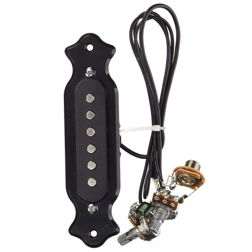 8X Pre-Wired 6-String Single Coil Pickup Harness with Volume & Tone Pots for Electric 2