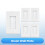 5 Pack Brush Wall Plate Cable Pass Through, Single Gang Decorator Wall Cover for Low Voltage Cables, Cable Management 2
