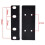 Metal Rack Ears Bolts Rack Mount Bracket Kit for  2U NVR Network Video Recorder Camera Install Mounting 6