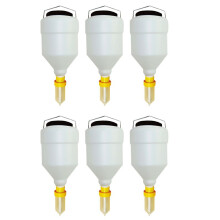 6X Botella de Salsa de 3,5 L, Botella Exprimible para Salsa, Dispensador Colgante de Salsa, Botella Exprimible, Dispensador Colgante de Salsa de Gran
