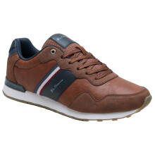 (8 UK, Tan/Mixed) Ben Sherman Mens Owen Stripe
