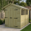8 x 10 Apex Shed Tanalised (Double Door, With Windows) 1