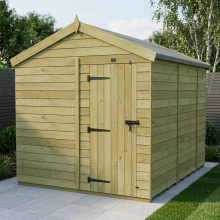 8 x 10 Apex Shed Tanalised (Single Door, No Windows)