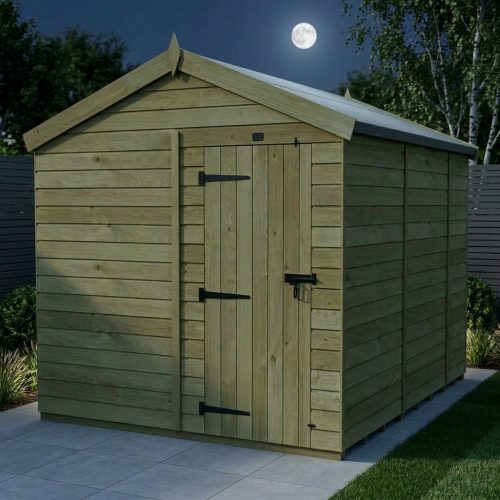 8 x 10 Apex Shed Tanalised (Single Door, No Windows) 2