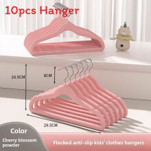 (Pink 30cm)Kids And Adult Velvet Hangers Pack With Shoulder Guard And Wet Dry Functionality For Closet