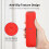 (red) MECOOL KD3 Remote Case - Anti-Slip, Durable, Precise Fit 3